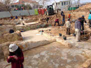  بالصور: العثور على بقايا بيت قديم جداً بالقرب من ميناء يافا